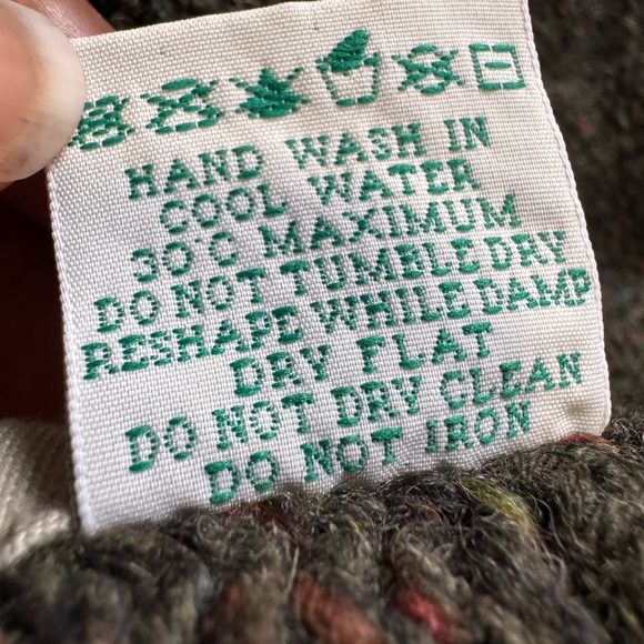 Aran Unisex Sweater Market Wool Hoodie With Pouch Pocket Size XS - Picture 13 of 13